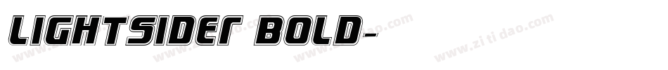 Lightsider Bold字体转换